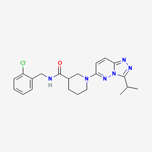 N-(2-chlorobenzyl)-1-(3-isopropyl[1,2,4]triazolo[4,3-b]pyridazin-6-yl)-3-piperidinecarboxamide