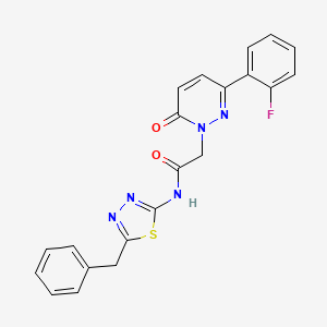 N-(5-benzyl-1,3,4-thiadiazol-2-yl)-2-[3-(2-fluorophenyl)-6-oxo-1(6H)-pyridazinyl]acetamide