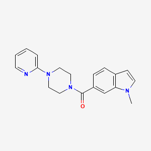 1-methyl-6-{[4-(2-pyridinyl)-1-piperazinyl]carbonyl}-1H-indole