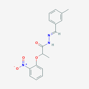 2-{2-nitrophenoxy}-N'-(3-methylbenzylidene)propanohydrazide