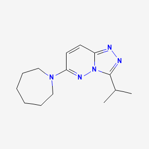 molecular formula C14H21N5 B4507656 6-(1-azepanyl)-3-isopropyl[1,2,4]triazolo[4,3-b]pyridazine 