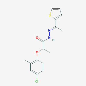 2-(4-chloro-2-methylphenoxy)-N'-[1-(2-thienyl)ethylidene]propanohydrazide