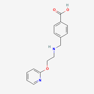 4-({[2-(2-pyridinyloxy)ethyl]amino}methyl)benzoic acid