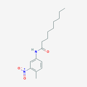 molecular formula C16H24N2O3 B450769 N-(4-methyl-3-nitrophenyl)nonanamide 