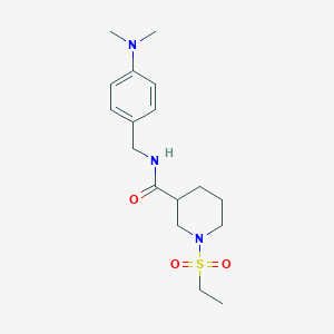 N-[4-(dimethylamino)benzyl]-1-(ethylsulfonyl)-3-piperidinecarboxamide