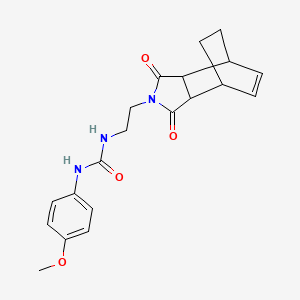 N-[2-(1,3-dioxo-1,3,3a,4,7,7a-hexahydro-2H-4,7-ethanoisoindol-2-yl)ethyl]-N'-(4-methoxyphenyl)urea