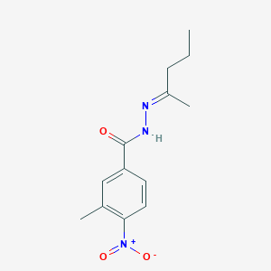 4-nitro-3-methyl-N'-(1-methylbutylidene)benzohydrazide