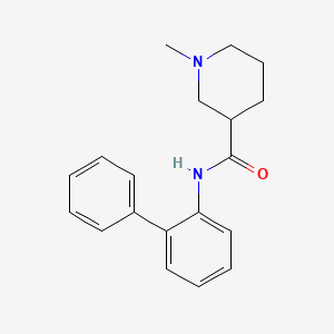 molecular formula C19H22N2O B4507730 N-2-联苯基-1-甲基-3-哌啶甲酰胺 