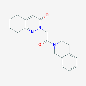 molecular formula C19H21N3O2 B4507762 2-(2-(3,4-dihydroisoquinolin-2(1H)-yl)-2-oxoethyl)-5,6,7,8-tetrahydrocinnolin-3(2H)-one 