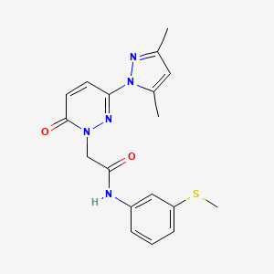 2-[3-(3,5-dimethyl-1H-pyrazol-1-yl)-6-oxopyridazin-1(6H)-yl]-N-[3-(methylsulfanyl)phenyl]acetamide