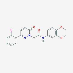 N-(2,3-dihydro-1,4-benzodioxin-6-yl)-2-[3-(2-fluorophenyl)-6-oxopyridazin-1(6H)-yl]acetamide