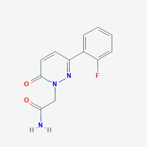 2-[3-(2-fluorophenyl)-6-oxopyridazin-1(6H)-yl]acetamide