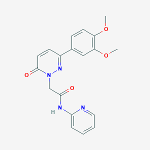 molecular formula C19H18N4O4 B4507815 2-[3-(3,4-dimethoxyphenyl)-6-oxo-1(6H)-pyridazinyl]-N-2-pyridinylacetamide 