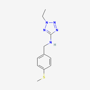 molecular formula C11H15N5S B4507830 2-ethyl-N-[4-(methylthio)benzyl]-2H-tetrazol-5-amine 