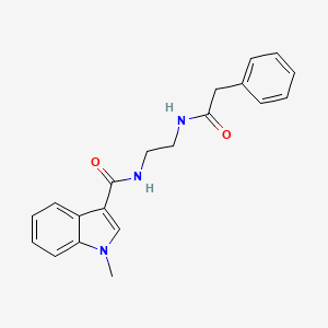 molecular formula C20H21N3O2 B4507840 1-methyl-N-{2-[(phenylacetyl)amino]ethyl}-1H-indole-3-carboxamide 