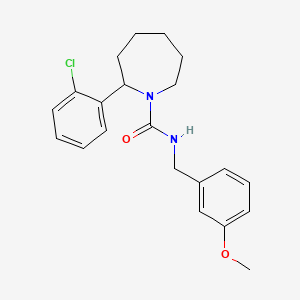 molecular formula C21H25ClN2O2 B4507855 2-(2-氯苯基)-N-(3-甲氧基苄基)-1-氮杂环戊烷甲酰胺 