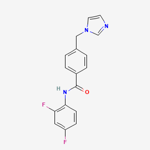 molecular formula C17H13F2N3O B4507865 N-(2,4-difluorophenyl)-4-(1H-imidazol-1-ylmethyl)benzamide 