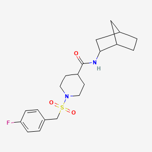 N-bicyclo[2.2.1]hept-2-yl-1-[(4-fluorobenzyl)sulfonyl]-4-piperidinecarboxamide