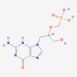 B045079 9-(3-Hydroxy-2-phosphonomethoxypropyl)guanine CAS No. 113852-36-1