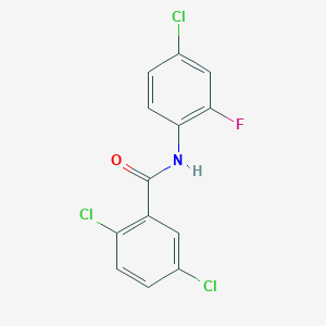 2,5-dichloro-N-(4-chloro-2-fluorophenyl)benzamide