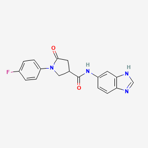 N-1H-benzimidazol-6-yl-1-(4-fluorophenyl)-5-oxo-3-pyrrolidinecarboxamide