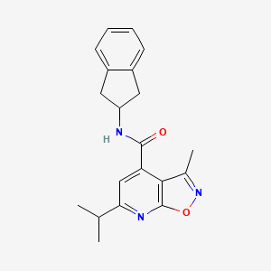 N-(2,3-dihydro-1H-inden-2-yl)-6-isopropyl-3-methylisoxazolo[5,4-b]pyridine-4-carboxamide