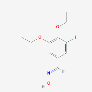molecular formula C11H14INO3 B450796 3,4-Diethoxy-5-iodobenzaldehyde oxime 