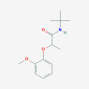 molecular formula C14H21NO3 B4508014 N-(叔丁基)-2-(2-甲氧基苯氧基)丙酰胺 