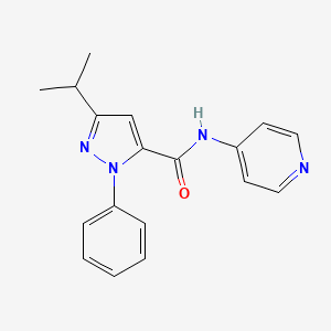 3-isopropyl-1-phenyl-N-4-pyridinyl-1H-pyrazole-5-carboxamide