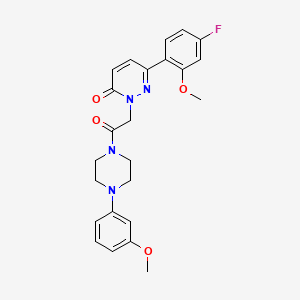 6-(4-fluoro-2-methoxyphenyl)-2-{2-[4-(3-methoxyphenyl)-1-piperazinyl]-2-oxoethyl}-3(2H)-pyridazinone