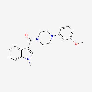 molecular formula C21H23N3O2 B4508047 3-{[4-(3-methoxyphenyl)-1-piperazinyl]carbonyl}-1-methyl-1H-indole 