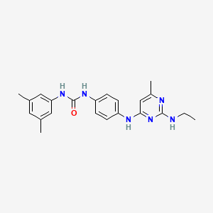 N-(3,5-dimethylphenyl)-N'-(4-{[2-(ethylamino)-6-methyl-4-pyrimidinyl]amino}phenyl)urea