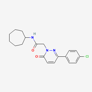 2-[3-(4-chlorophenyl)-6-oxo-1(6H)-pyridazinyl]-N-cycloheptylacetamide