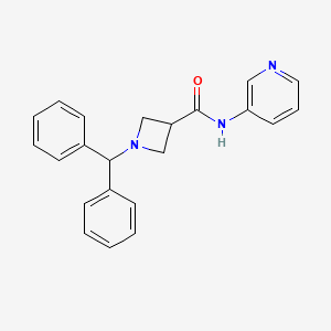 1-(diphenylmethyl)-N-3-pyridinyl-3-azetidinecarboxamide