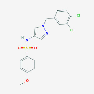 N-[1-(3,4-dichlorobenzyl)-1H-pyrazol-4-yl]-4-methoxybenzenesulfonamide