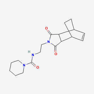 N-[2-(1,3-dioxo-1,3,3a,4,7,7a-hexahydro-2H-4,7-ethanoisoindol-2-yl)ethyl]-1-piperidinecarboxamide