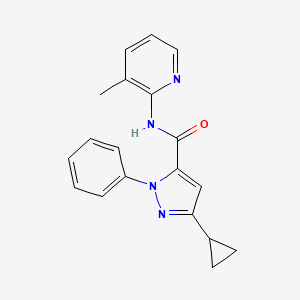 3-cyclopropyl-N-(3-methyl-2-pyridinyl)-1-phenyl-1H-pyrazole-5-carboxamide