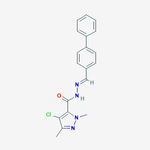 N'-([1,1'-biphenyl]-4-ylmethylene)-4-chloro-1,3-dimethyl-1H-pyrazole-5-carbohydrazide