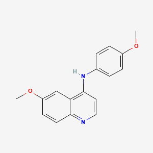 molecular formula C17H16N2O2 B4508201 6-methoxy-N-(4-methoxyphenyl)-4-quinolinamine 