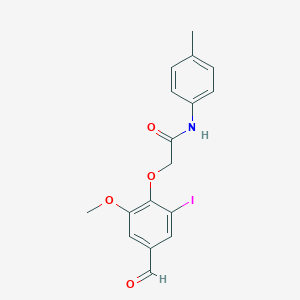 molecular formula C17H16INO4 B450822 2-(4-formyl-2-iodo-6-methoxyphenoxy)-N-(4-methylphenyl)acetamide CAS No. 445005-98-1
