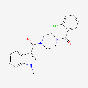 3-{[4-(2-chlorobenzoyl)-1-piperazinyl]carbonyl}-1-methyl-1H-indole