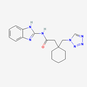 N-1H-benzimidazol-2-yl-2-[1-(1H-tetrazol-1-ylmethyl)cyclohexyl]acetamide