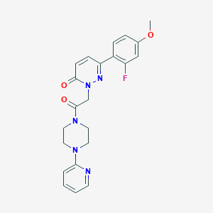 6-(2-fluoro-4-methoxyphenyl)-2-{2-oxo-2-[4-(2-pyridinyl)-1-piperazinyl]ethyl}-3(2H)-pyridazinone