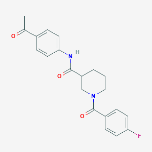 N-(4-acetylphenyl)-1-(4-fluorobenzoyl)-3-piperidinecarboxamide