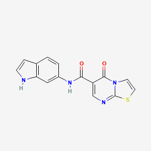 N-1H-indol-6-yl-5-oxo-5H-[1,3]thiazolo[3,2-a]pyrimidine-6-carboxamide