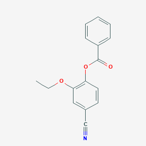 molecular formula C16H13NO3 B450832 4-Cyano-2-ethoxyphenyl benzoate 