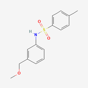 molecular formula C15H17NO3S B4508334 N-[3-(methoxymethyl)phenyl]-4-methylbenzenesulfonamide 