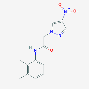 molecular formula C13H14N4O3 B450835 N-(2,3-dimethylphenyl)-2-{4-nitro-1H-pyrazol-1-yl}acetamide 