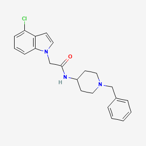 N-(1-benzyl-4-piperidinyl)-2-(4-chloro-1H-indol-1-yl)acetamide