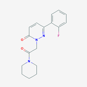 6-(2-fluorophenyl)-2-[2-oxo-2-(1-piperidinyl)ethyl]-3(2H)-pyridazinone